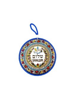 לוח קיר קרמי עיצוב ארמני יונת שלום ... | ברכות שונות