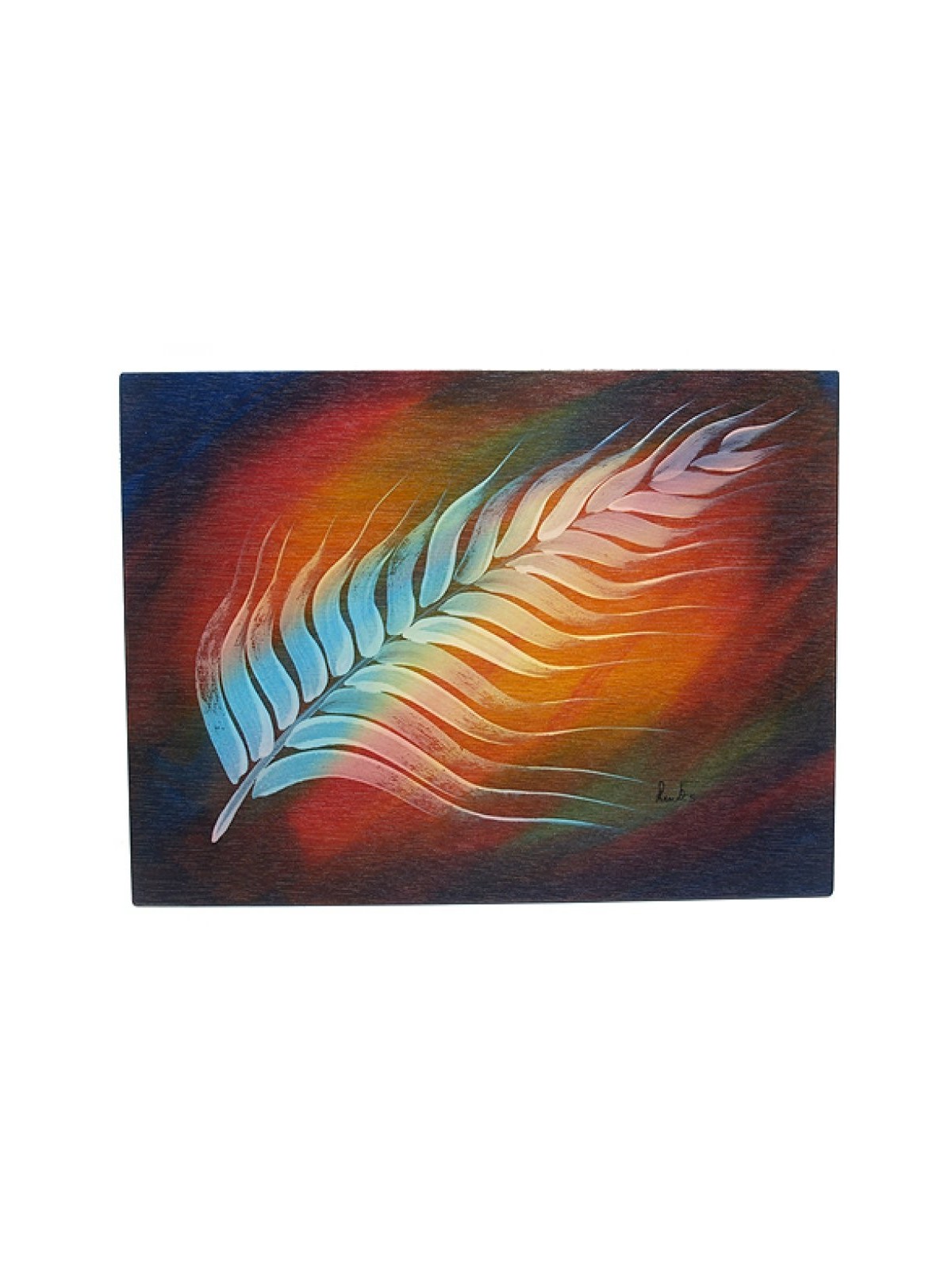 Placemat מלבני פלומה לבנה מאת Kakadu Art | קישוטי שולחן