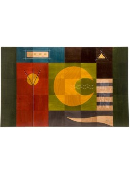 מחצלת רצפה ירח צהוב מאת Kakadu Art | קישוטים לבית
