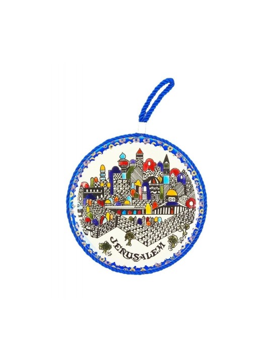Ceramic Wall Plaque With Armenian Art Jerusalem Im... | Misc Blessings