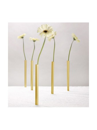 Vase magnétique en aluminium doré | Décorations de table