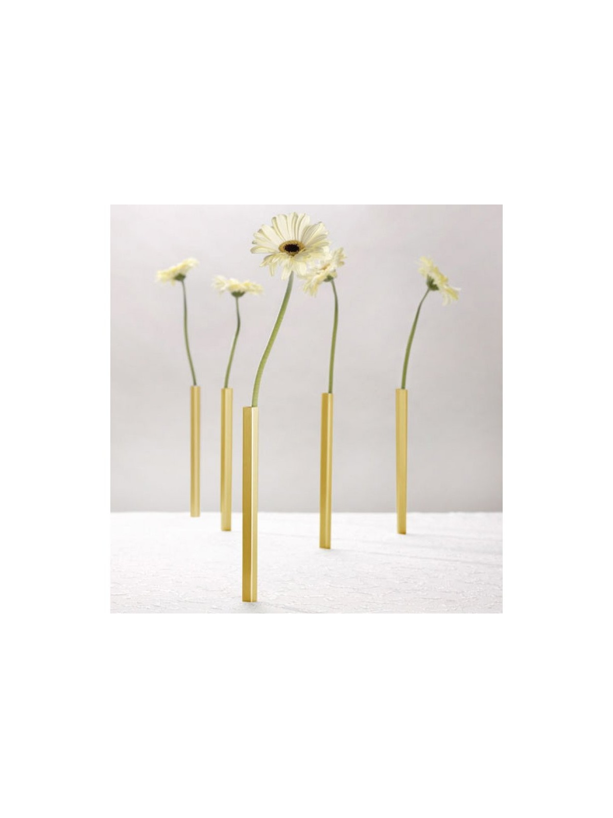 Vase magnétique en aluminium doré | Décorations de table