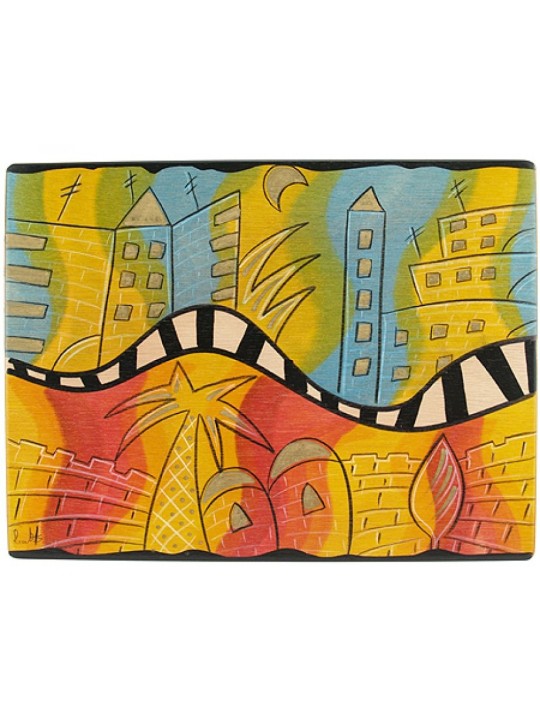 Placemat מלבני O Jerusalem מאת Kakadu Art | קישוטי שולחן