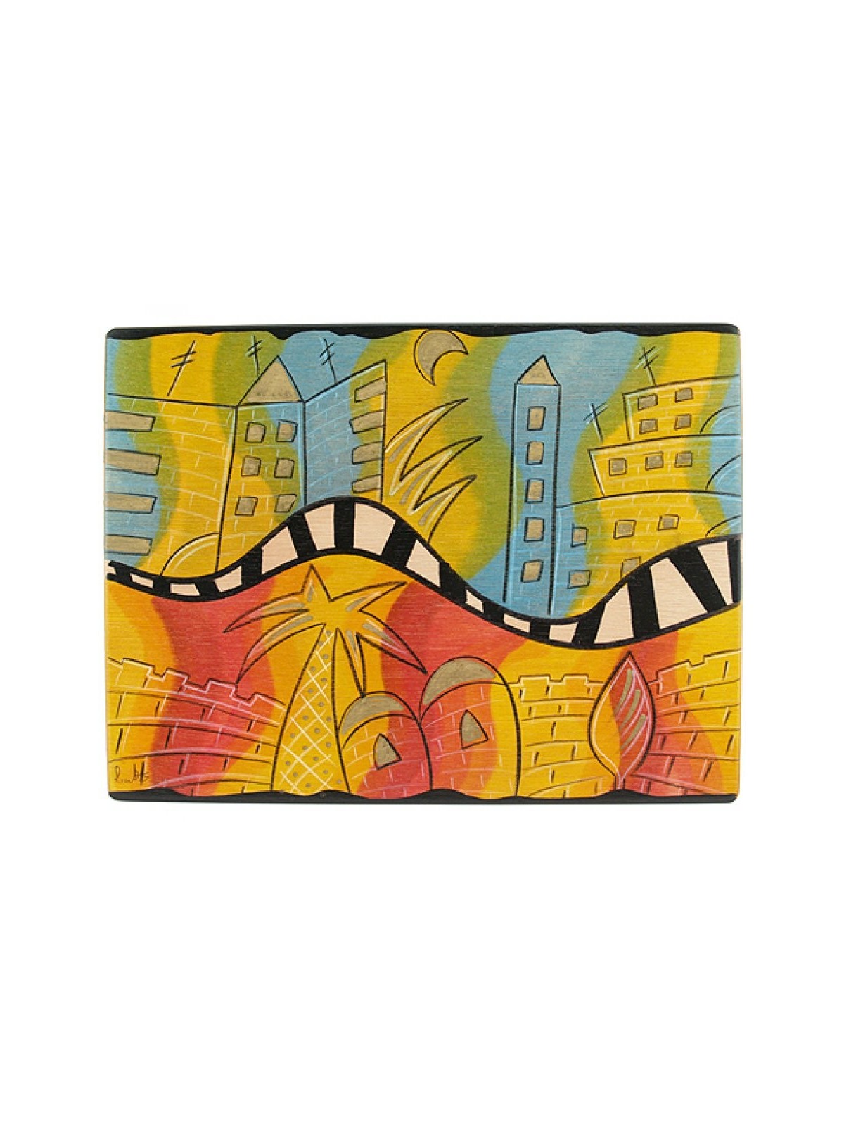 Napperon rectangulaire O Jérusalem par Kakadu Art | Décorations de table