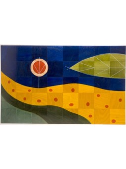 מחצלת רצפה שביל צהוב מאת Kakadu Art | קישוטים לבית