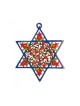 Yair Emanuel Blue Star of David Wall Hanging filled... | Wall Hangings