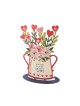 Pot de fleurs sur pied Dorit Judaica en rose A... | Décorations de table