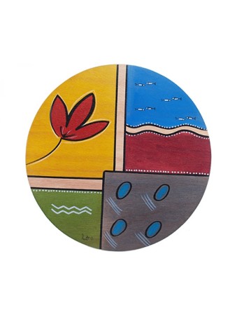 Placemat Mati עגול מאת Kakadu Art | קישוטי שולחן