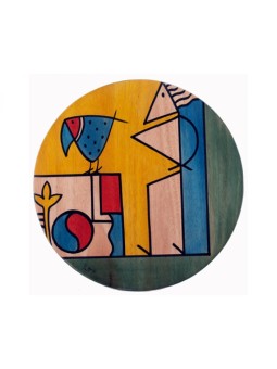 קומפוזי פלייסמט עגול מאת Kakadu Art | קישוטי שולחן