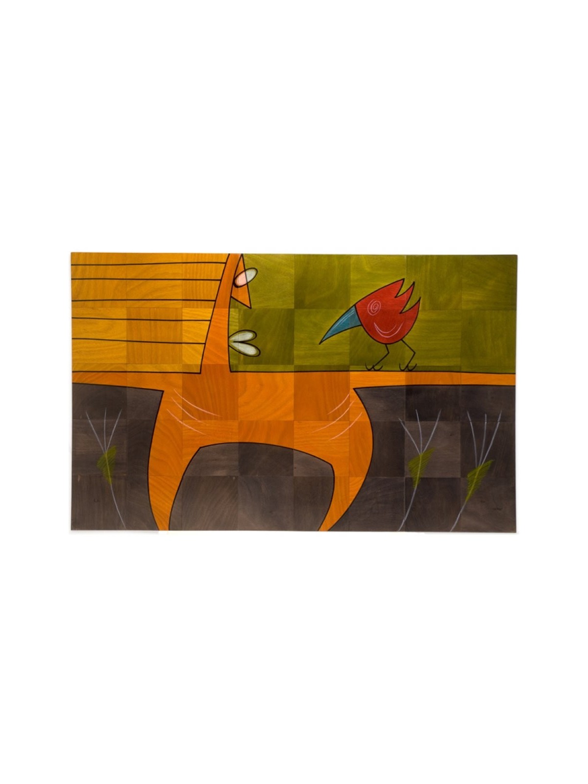 תנוחת מחצלת רצפה מאת Kakadu Art | קישוטים לבית