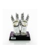 Figurine plaquée argent avec accents dorés sur base en bois H... | Figurines