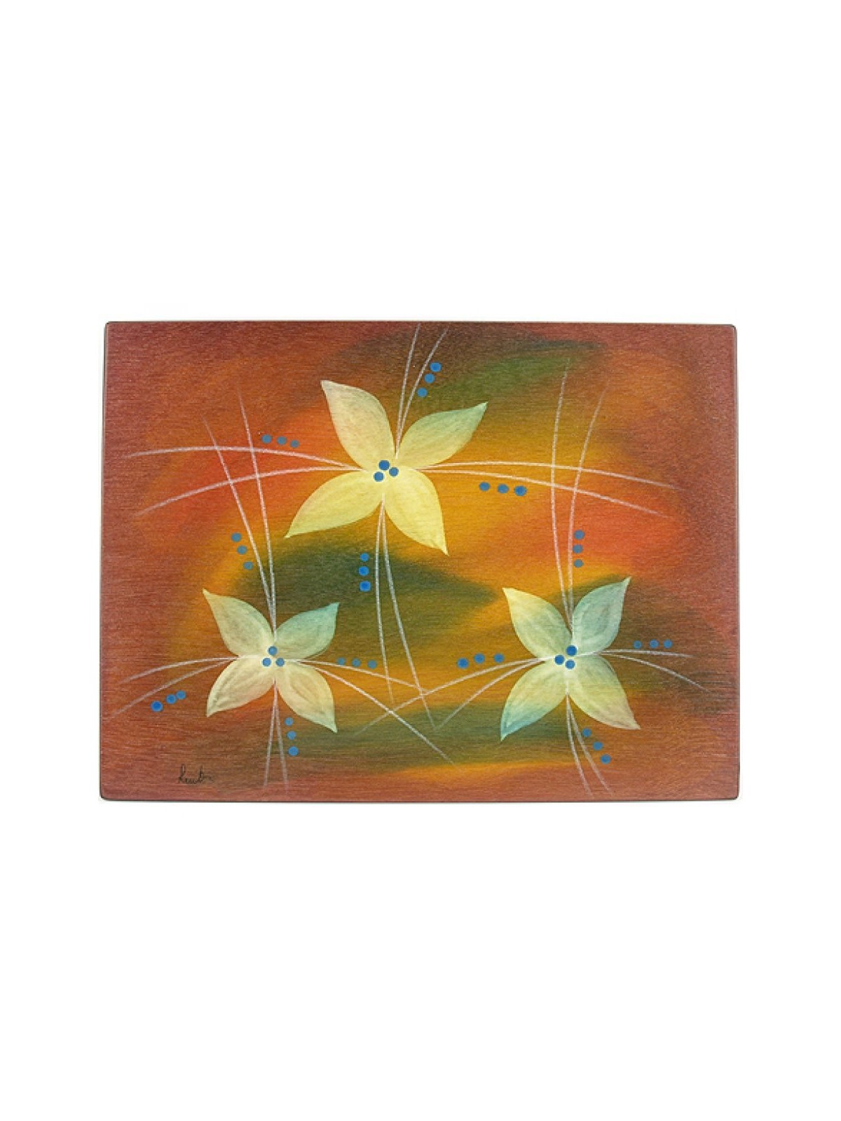 Set de table rectangulaire Florali par Kakadu Art | Décorations de table