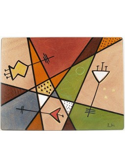 Set de table rectangulaire Terre par Kakadu Art | Décorations de table