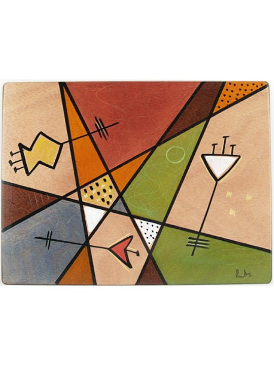 Set de table rectangulaire Terre par Kakadu Art | Décorations de table