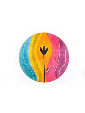 Set de table rond Coucher de soleil par Kakadu Art | Décorations de table