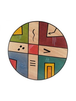 Set de table rond Mondo par Kakadu Art | Décorations de table