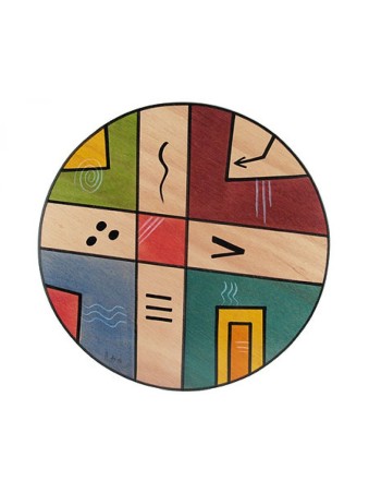 Set de table rond Mondo par Kakadu Art | Décorations de table