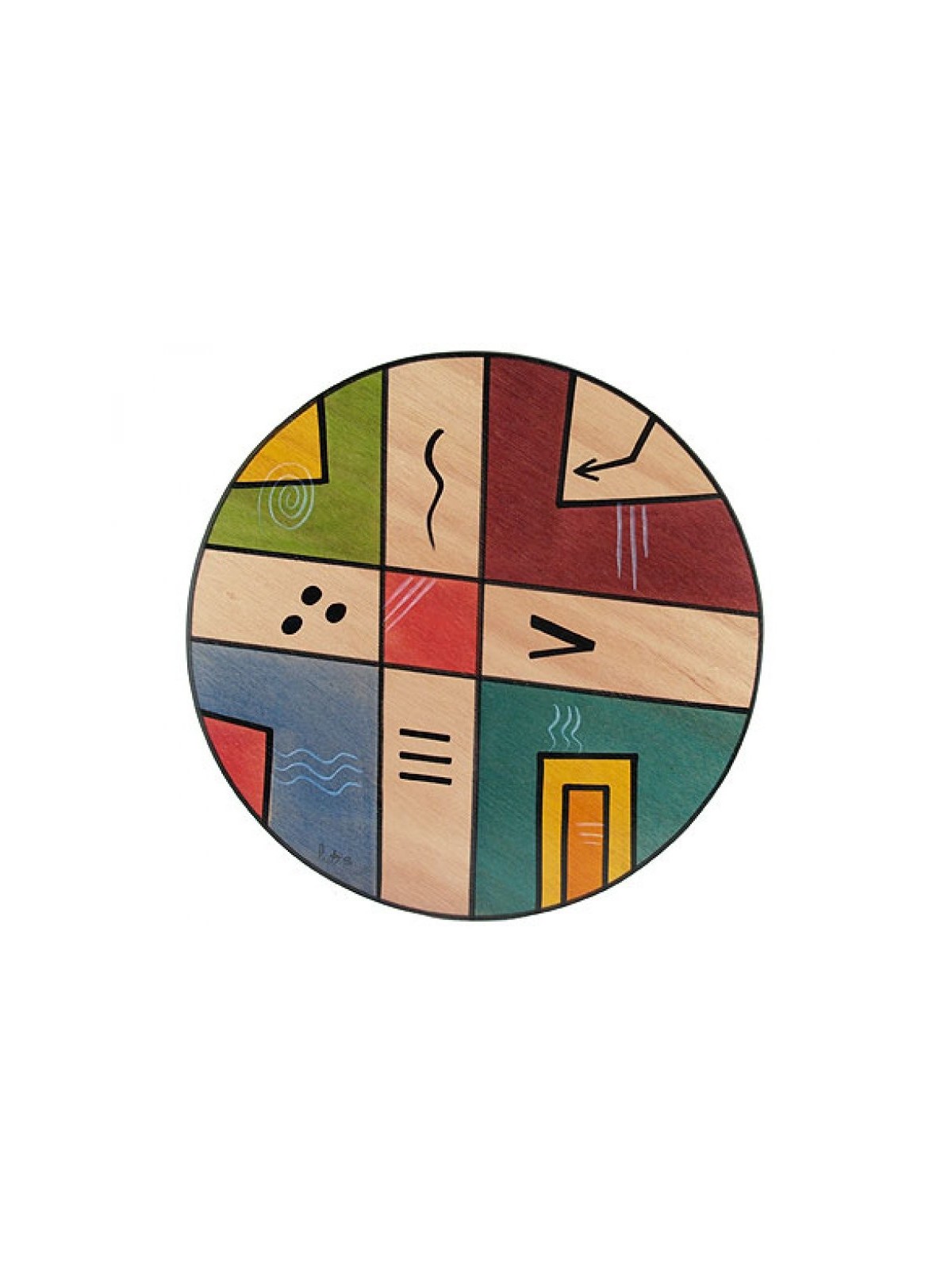 Placemat Mondo עגול מאת Kakadu Art | קישוטי שולחן