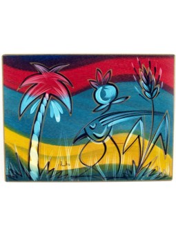 Set de table rectangulaire arc-en-ciel par Kakadu Art | Décorations de table