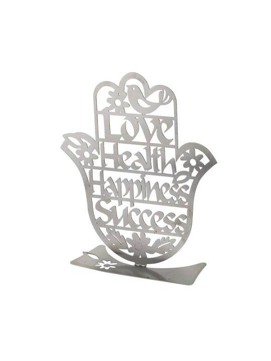Dorit Judaica Free Standing Hamsa Sculpture Blessing ... | Metal Hamsa