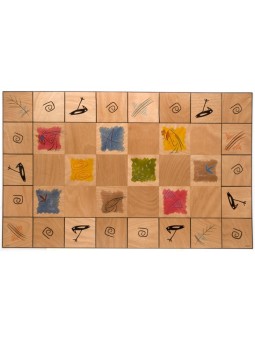 Palette d'artistes de tapis de sol par Kakadu Art | Décorations de maison