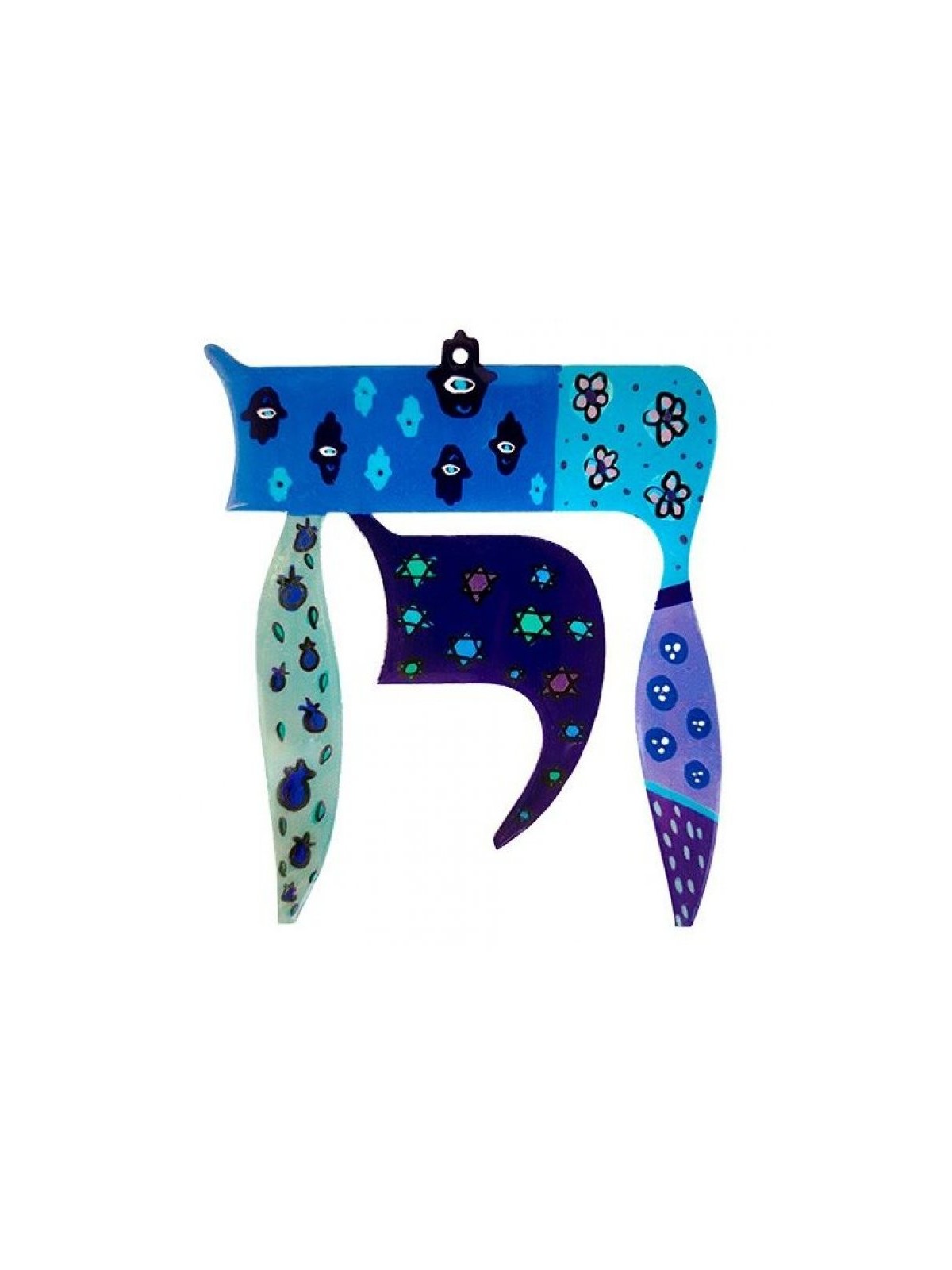 Yair Emanuel Wall Hanging %93Chai%94 Lif... | Wall Hangings by Emanuel