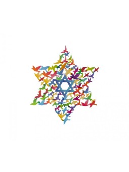 Dorit Judaica Wall Art Medium Star of Davi... | Wall Hangings by Dorit