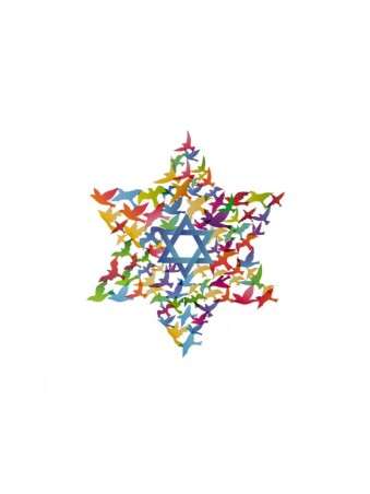 Dorit Judaica Wall Art Medium Star of Davi... | Wall Hangings by Dorit