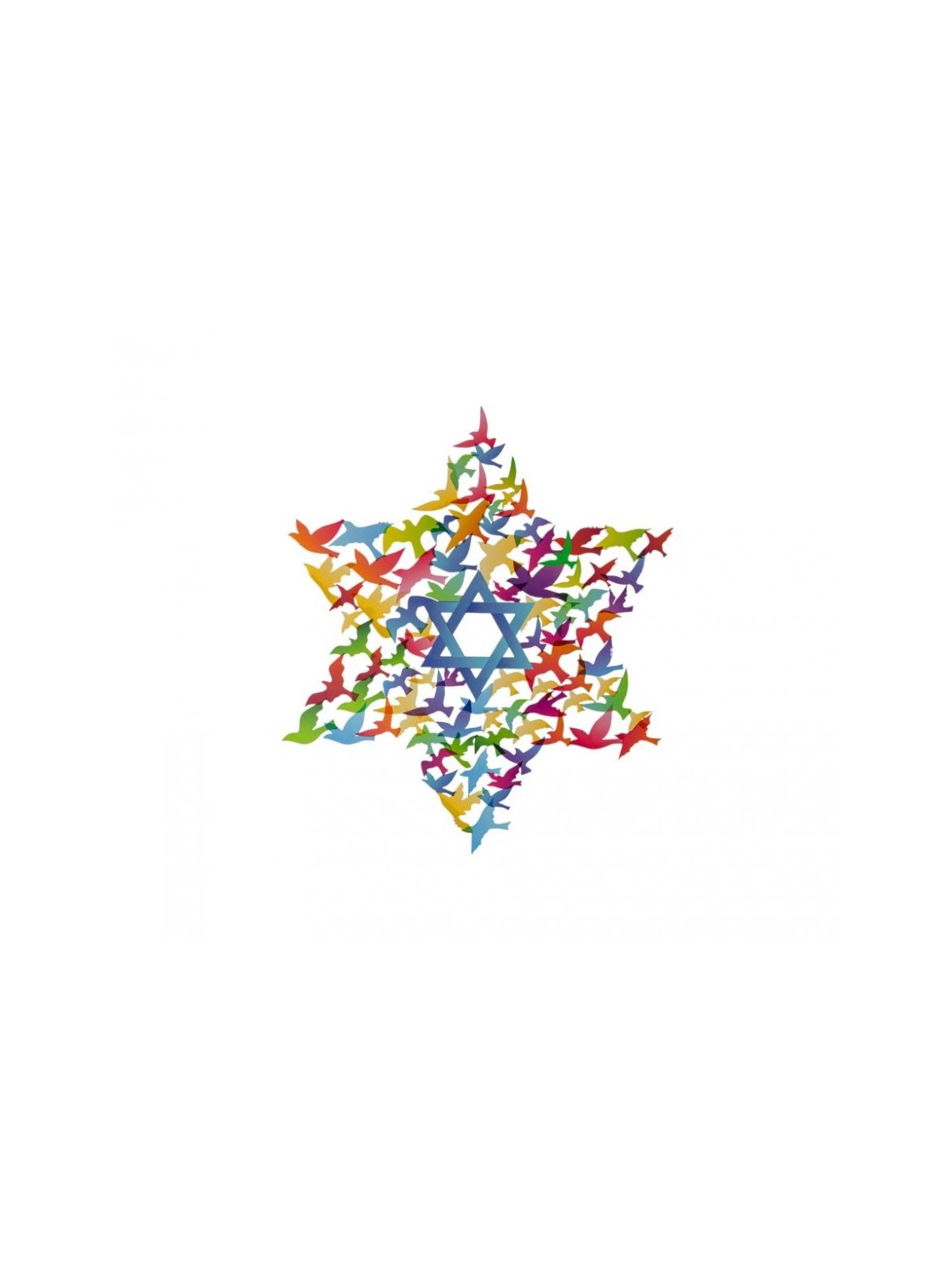 Dorit Judaica Wall Art Medium Star of Davi... | Wall Hangings by Dorit