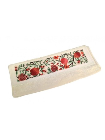 Dorit Judaica Netilat Yadayim Hand Towel Red ... | Rosh Hashanah Gifts
