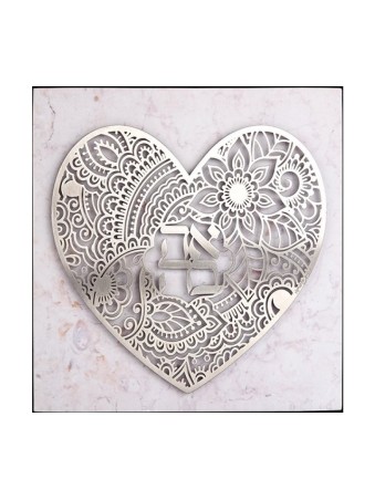 Dorit Judaica Stainless Steel Wall Plaq... | Floating Letters by Dorit