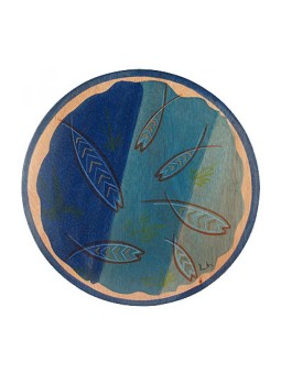 Placemat עגול בארקה מאת Kakadu Art | קישוטי שולחן
