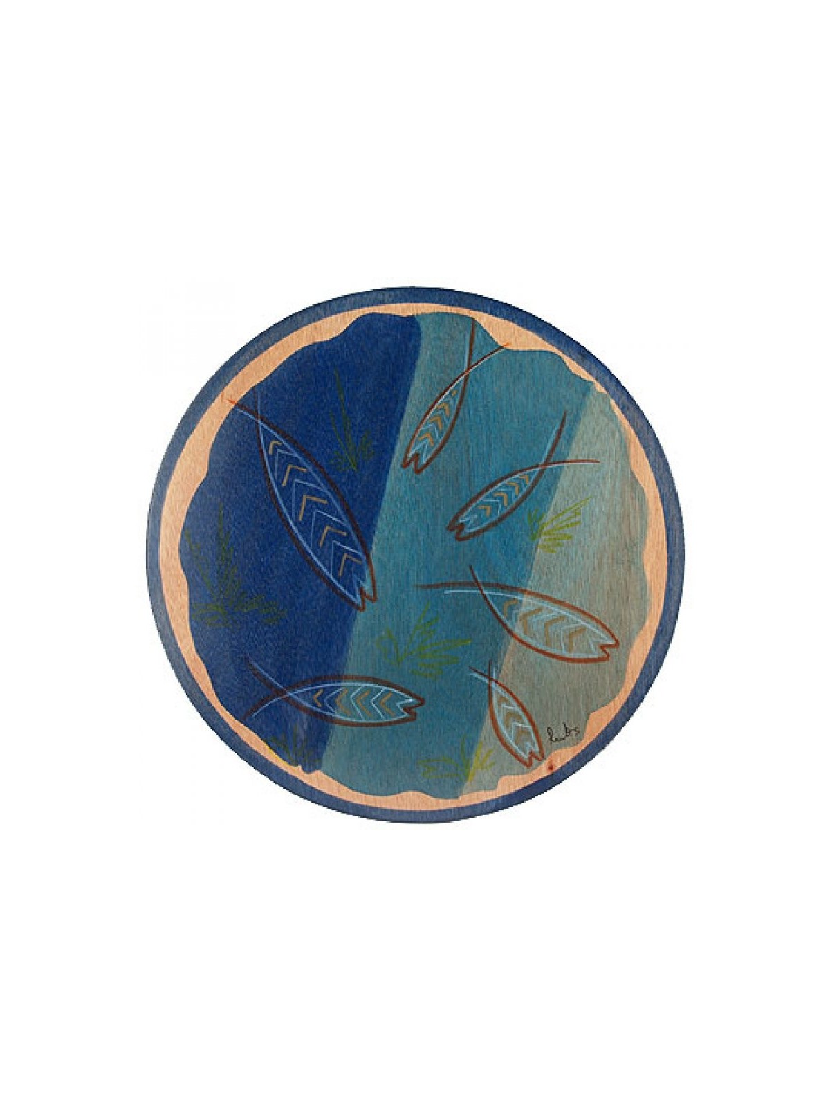 Placemat עגול בארקה מאת Kakadu Art | קישוטי שולחן