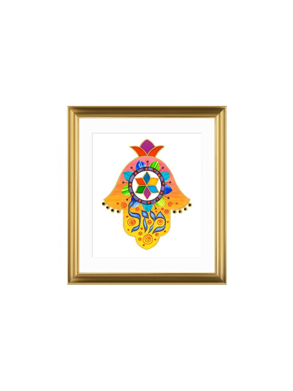 Dvora Hamsa Oriental Noir en Mazal Jaune en... | Jeux et jouets pour enfants