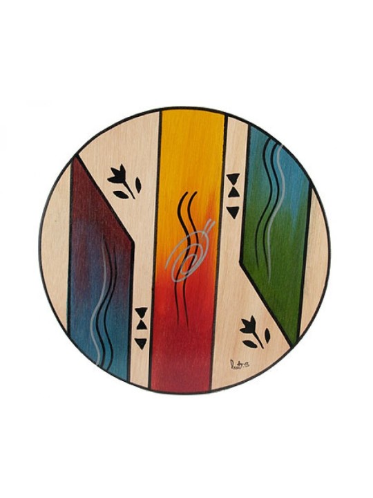 Set de table rond Ikat par Kakadu Art | Décorations de table
