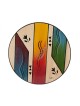 Round Placemat Ikat by Kakadu Art | Table Decorations
