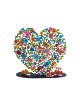 Yair Emanuel Large Hand Painted Heart on Stand ... | Table Decorations