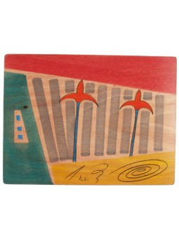 גבעולים שמש מלבניים מלבניים מאת Kakadu Art | קישוטי שולחן