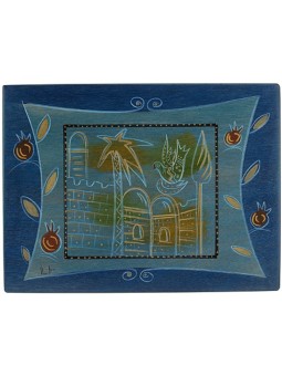 Set de table rectangulaire Golden City par Kakadu Art | Décorations de table