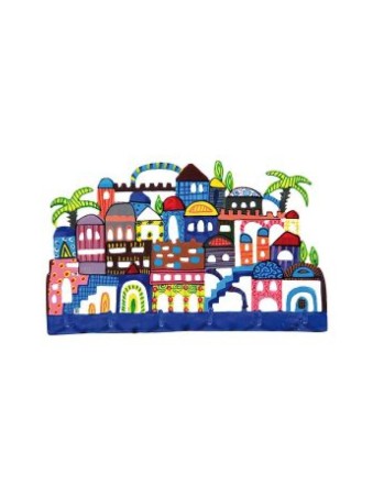 Yair Emanuel Hand Painted Wall Hanging w... | Wall Hangings by Emanuel