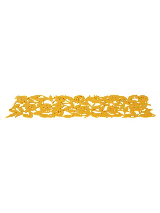 Chemin de table en feutre Dorit Judaica avec feuille découpée... | Décorations de table