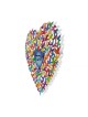 Dorit Judaica Wall Art Heart Shape with Mu... | Wall Hangings by Dorit
