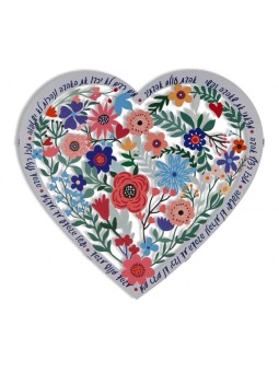 Dorit Judaica Metal Heart Wall Hanging Son... | Wall Hangings by Dorit