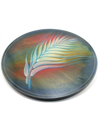 Plume blanche Lazy Susan par Kakadu Art | Décorations de table