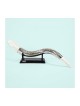 Shofar yéménite décoratif plaqué argent et or sur St... | Figurines