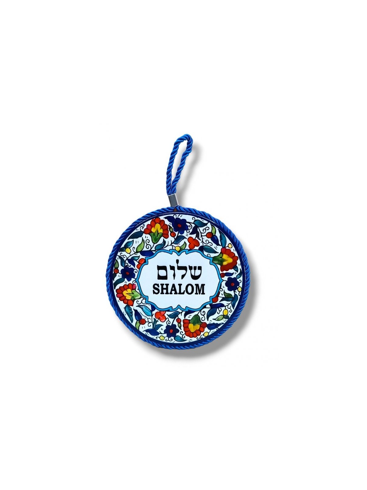 Plaque murale florale à cadre bleu Design arménien Shal... | Diverses bénédictions