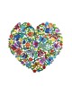 Yair Emanuel Hand Painted Heart Shape Wa... | Wall Hangings by Emanuel
