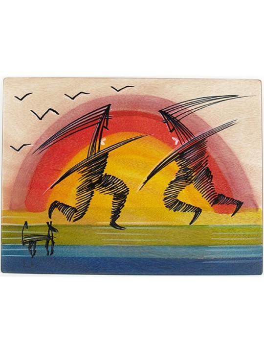 Spectacle de sets de table rectangulaires par Kakadu Art | Décorations de table