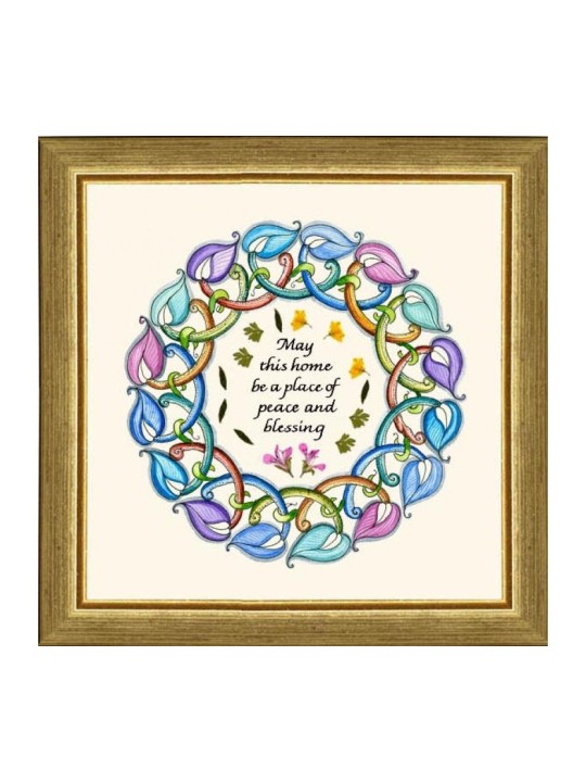 Dvora Black Home Blessing Hand Finished Framed Print ... | Dvora Black