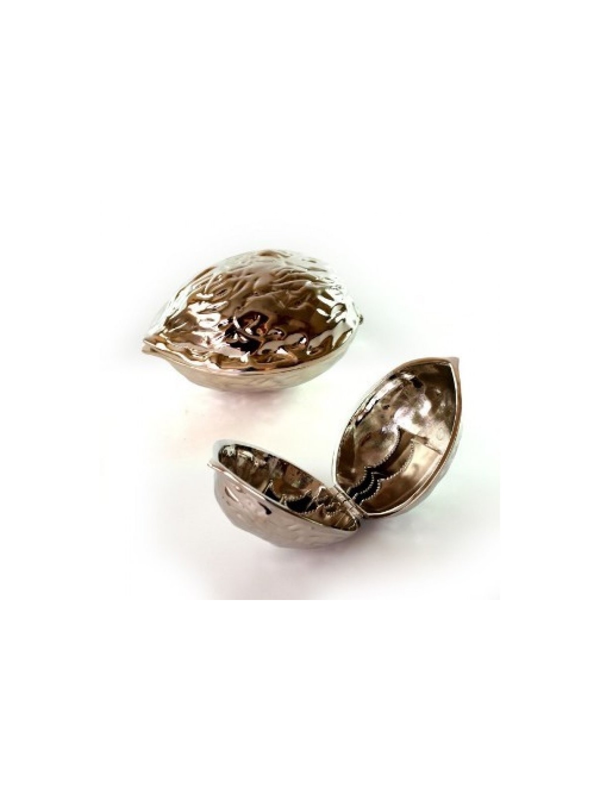 Grand casse-noisette en noyer plaqué argent de Pâque... | Décorations de maison